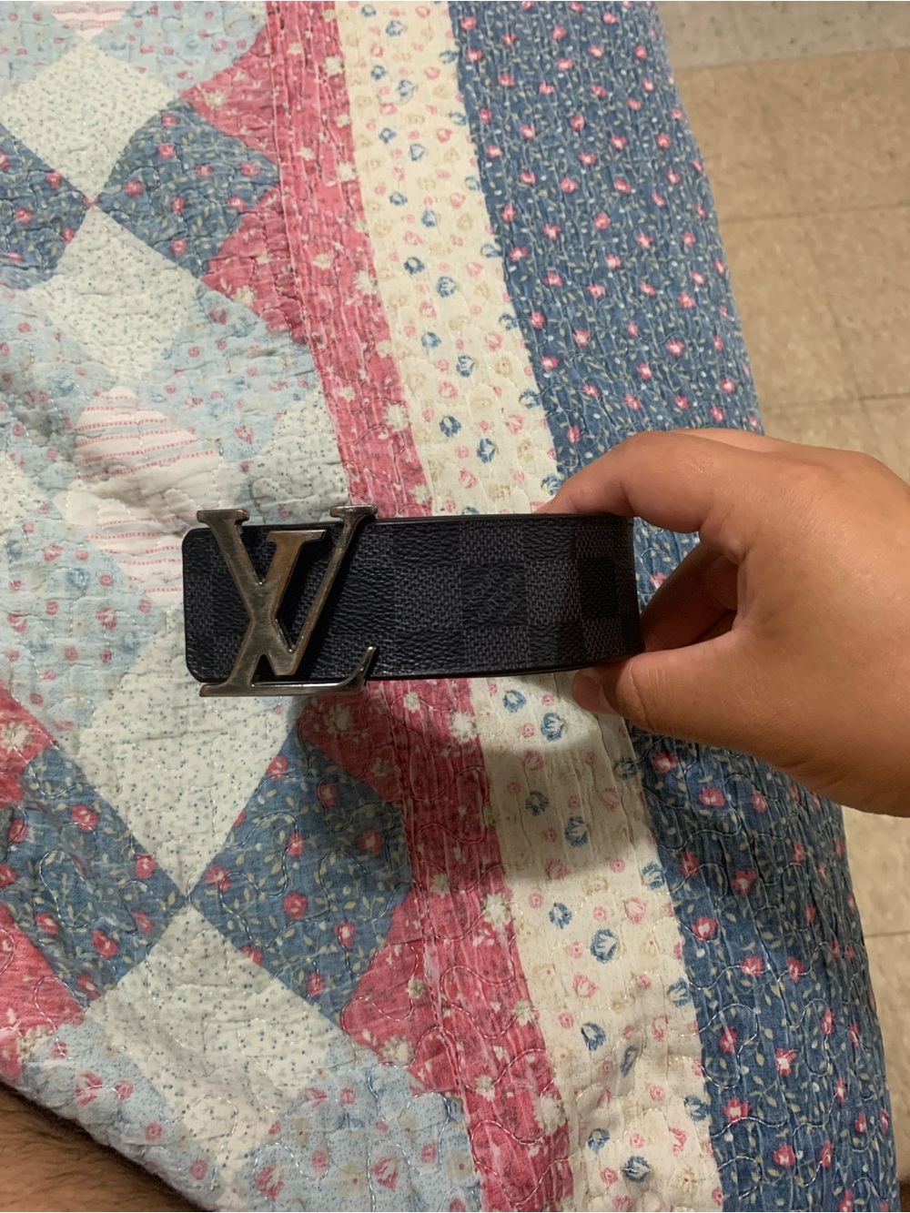 Louis Vuitton Damier Graphite Reversible Belt Size 110/44